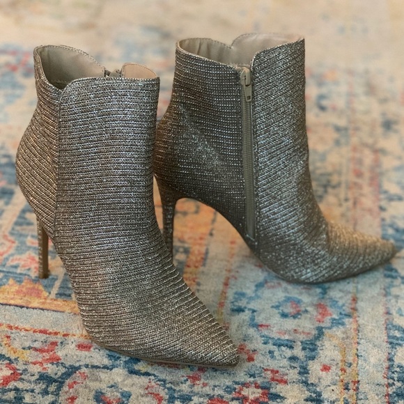 Charlotte Russe Shoes - Gold Stiletto Ankle Boots